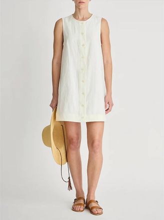 Apiece Apart Godet Mini Dress In Cream