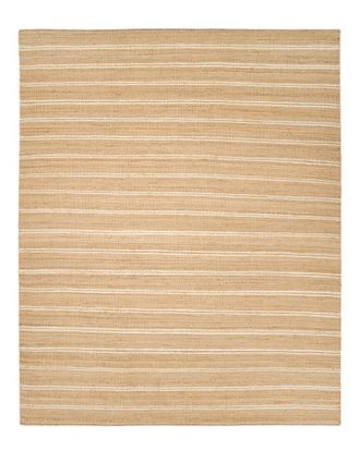 Solo Rugs Lilly Contemporary Striped Hand-Woven Jute-Blend Area Rug
