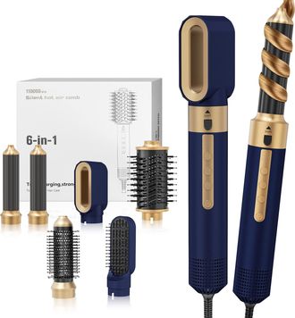 OEM Moldeador De Cabello 6 En 1, Moldeador De Aire, Secador De Cabello, Cepillo Para Secador, Herramientas De Peinado, 3 Configuraciones De Velocidad Y Te