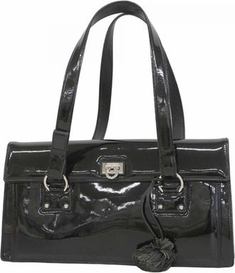 Ferragamo Patent Leather Handbag (Pre-Owned)