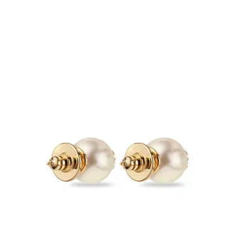 Jimmy Choo London Pearl Stud Earrings - White