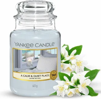 Yankee Candle Company Candela profumata in giara grande Un posto calmo e tranquillo Durata Fino a 150 Ore Regali perfetti per la festa della mamma per le donne - Yankee