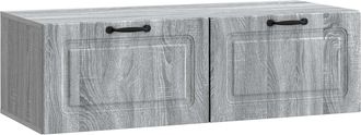 vidaXL Mueble Para Tv De Pared Gris Sonoma 98 X 41 X 30 Cm Vidaxl