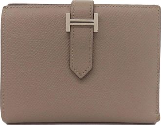 Hermès Gray Epsom Leather Wallet (Bi-Fold) (Pre-Owned)