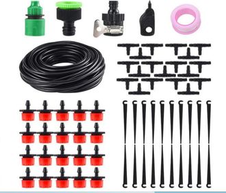 OEM Sistema De Riego Por Goteo Para Jard&iacute;n, Kit De Riego Autom&aacute;tico De 15 M Para Jard&iacute;n, C&eacute;sped, Invernadero Y Plantas