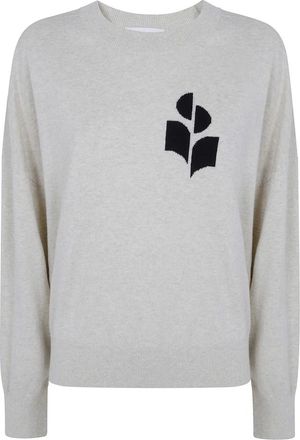 Isabel Marant Truien & Vesten, Dames, Grijs, S, Round-neck Truien