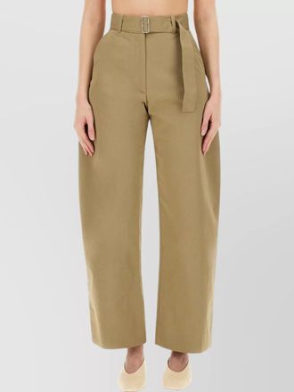 STUDIO NICHOLSON high waist wide-leg trousers belted