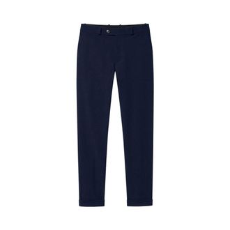 Roberto Ricci Design Chino de Invierno Ajustado con Micro Estampado en Surflex - Trousers - Hombre - Azul - M