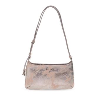 Palm Angels Shoulder Bags, female, Gray, Size: ONE SIZE Vintage-Effect Shoulder Bag