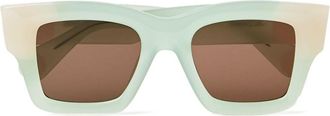 Jacquemus Baci square-frame sunglasses - women - Acetate - One Size - Green