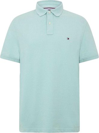 Tommy Hilfiger Heren 1985 Geborduurd Logo Poloshirt (Gemalen munt)