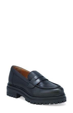 Miz Mooz Legend Platform Loafer in Black at Nordstrom Rack, Size 10.5-11Us / 42Eu
