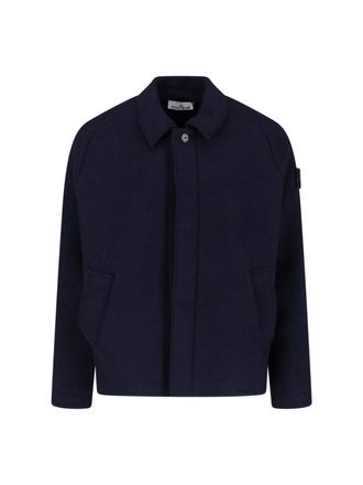 Stone Island Giacca In Lana Vergine