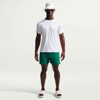 Nike Mens Swim Breaker Essential 5 Brief-Lined Volley Short in Green | NESSF560-322