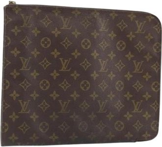 Louis Vuitton Pre-owned Vintage Monogram Clutch - Dames - Vintage Clutch - Bruin - ONE Size - Vintage