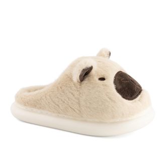 Andrea Womens Cozy Animal Slippers with Plush Faux Fur