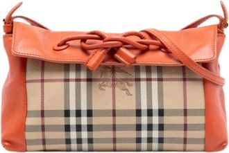 Burberry Pre-owned Shoulder Bags, female, Multicolor, Size: ONE SIZE Pre-owned Fabric Crossbody Bag
