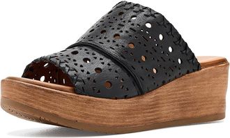 Miz Mooz Wesley Wedge Sandals Womens Wedge Shoes Black : EU 41 (US Womens 9.5-10) B - Medium, Leather
