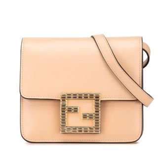 Fendi Pre-owned Fendi Leather Crystal Fab Crossbody Ladies 8BT325 AAIW 208 0189