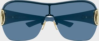 Gucci Men & apos;s GG2174S-004 Frameless Mask Sunglasses