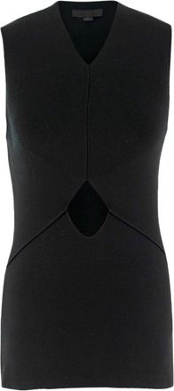 Alexander Wang Black Cut-out Sleeveless Top Size S