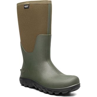Bogs Classic Seamless Tall Waterproof Boot in Dark Green at Nordstrom, Size 13