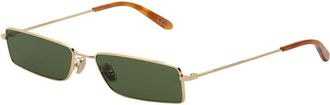 Retro Superfuture CHOPPER LIGHT HAVANA R0T Mens Sunglasses Gold Size 55
