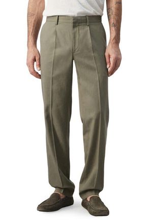 Mango Slim Fit Pants in Green at Nordstrom, Size 32