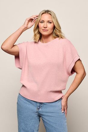 Mart Visser Pales Metallic Top Roze Maxi