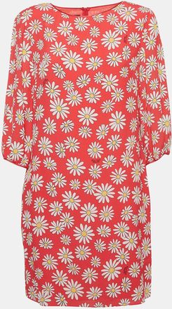 Moschino Boutique Moschino Pink Daisy Print Georgette Mini Dress