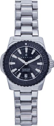 Nautis Cortez Automatic Bracelet Watch w/Date - Black