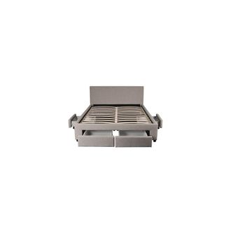 Weber Industries Cama con 4 cajones, 160x200, gris claro