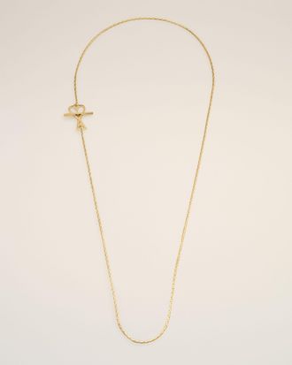 Ami Gold Brass Ami De Coeur Chain Necklace Yellow - OS - Unisex