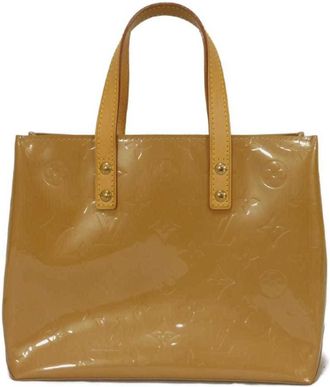 Louis Vuitton Beige Noisette Monogram Vernis Handbag Tote Bag (Pre-Owned)