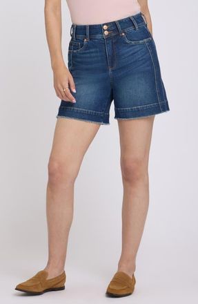 NYDJ Berkyn Relaxed Fit Raw Hem Denim Shorts in Sunset Villa at Nordstrom, Size 12