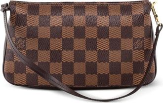 Louis Vuitton Clutch Navona Pochette Accessoires Damier - Marrone