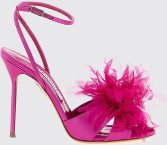 Aquazzura Sandalo Po&egrave;me Aquazzura in raso e tulle