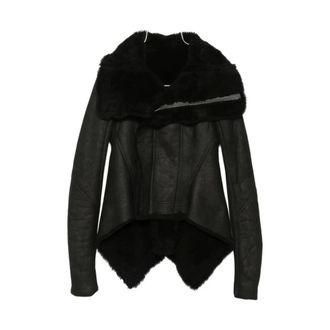 Rick Owens Naska Jacket - Dames - Jassen - Zwart - Maat: S Leer