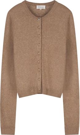 Fab By Fabienne Chapot Lidia Button Cardigan - Dames - Vesten - Beige - XL - Wol - Truien & Vesten