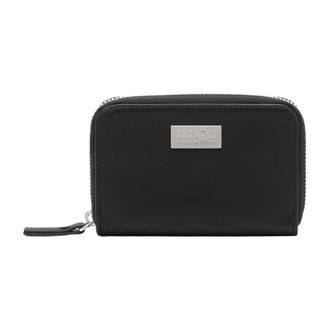 Maison Margiela Wallets & Cardholders, male, Black, Size: ONE SIZE Numeric Leather Zip Wallet