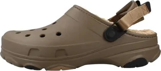 Crocs Schoenen, Heren, Bruin, 42 EU, Leer, All-Terrain Gevoerde Clog