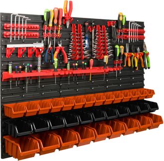 OEM Tablero De Herramientas Para Taller De 117x78 Cm + 34 Cubetas