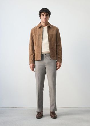 Mango Pantaloni slim-fit cropped beige - Uomo - 44 - MANGO MAN