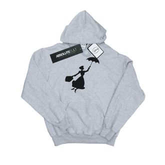 Disney Dames/Dames Mary Poppins Vliegend Silhouet Hoodie (Sportgrijs)