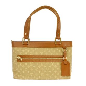 Louis Vuitton Lucille Handbag Mini Lin Beige Canvas Handbag (Pre-Owned)