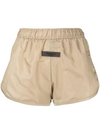 Fear of God logo-patch track shorts - Green