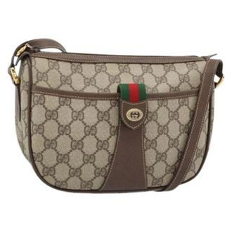Gucci Pre-owned Vintage Schoudertas - Dames - Pre-owned - Beige - Maat: ONE Size Leer