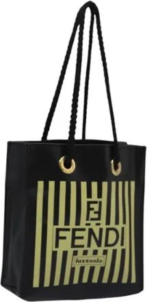 Fendi Pre-owned Tote Bags, female, Black, Size: ONE SIZE Pre-owned Leather Tote Bag