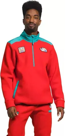 The North Face Alpine Polartec 0 Sweatshirt Mens Red Fleece Pullover KFC399