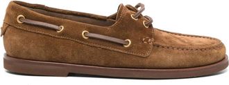 Gianvito Rossi Vand&eacute;e Bootschoenen - Dames - Bootschoenen - Bruin - 38 1/2 EU - Leer - Schoenen